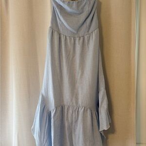 Altar'd State Blue and White Striped Dress